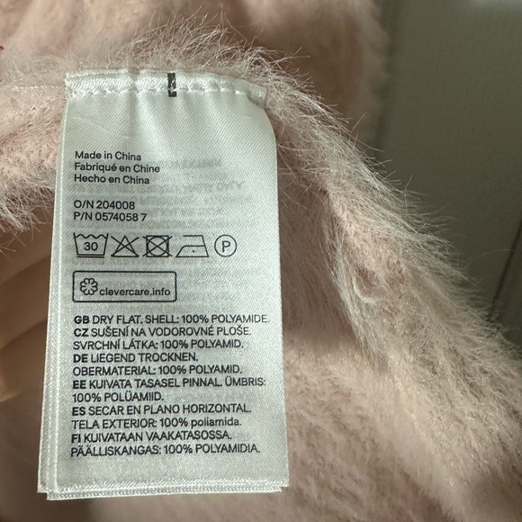 NWT H&M Fuzzy Pink Cardigan - Picture 4 of 4